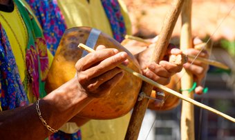 Traditioneller Musiker in Brasilien